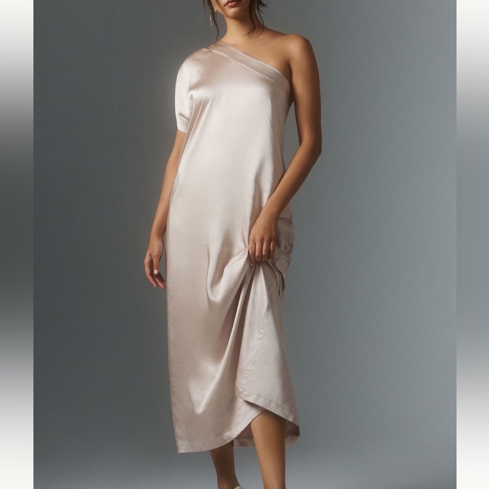 *Anthropologie Porridge One Shoulder Dress